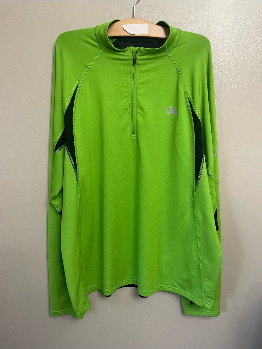 THE NORTH FACE 1/4 Zip Green Pullover Flight Series Size XXL